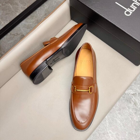 Dunhill Classic Business Leather Shoes Brown main image 6